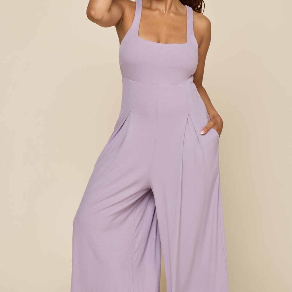 Blogilates POPFLEX Tan Go With The Flow Jumpsuit - Discontinued Color !